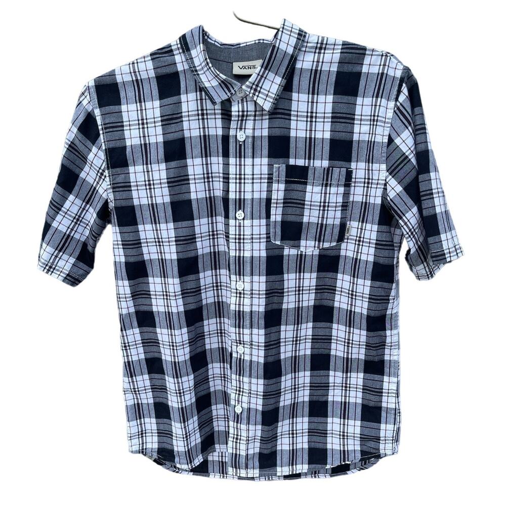 VANS Off the Wall Button-up Shirt  Youth Boy Sz 14 Gently used